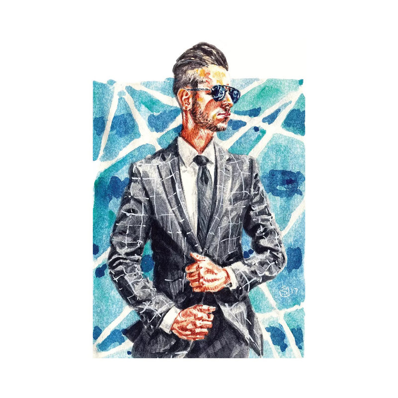 Men's Style - Wrapped Canvas Painting, 66.04 cm H x 45.72 cm W x 3.175 cm D