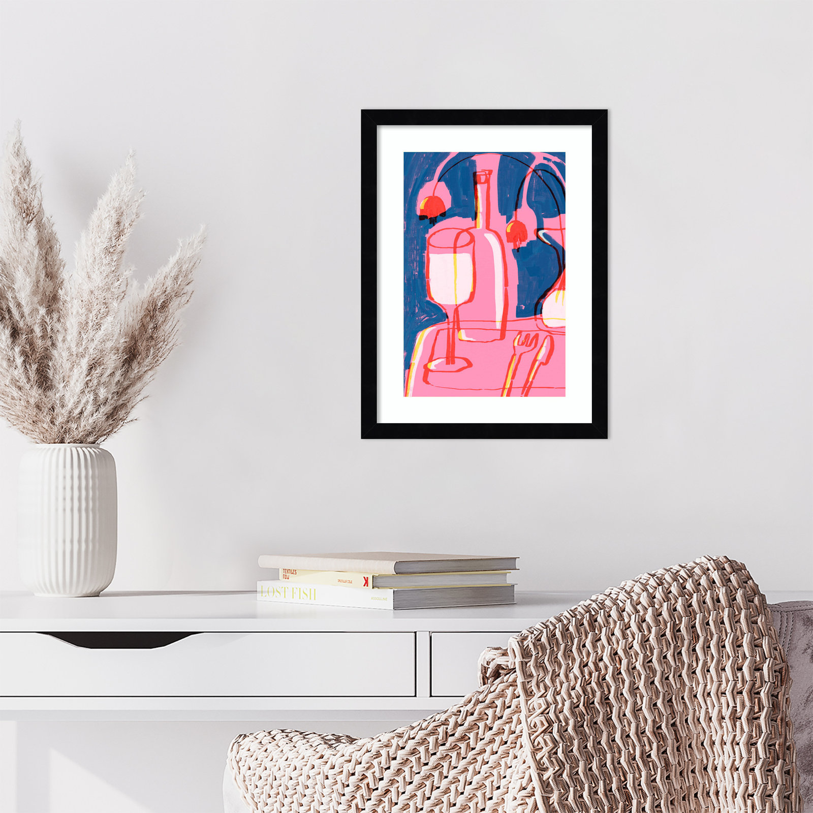 Galya "Neon Still Life No. 4" Print, Black, 17" H x 13" W