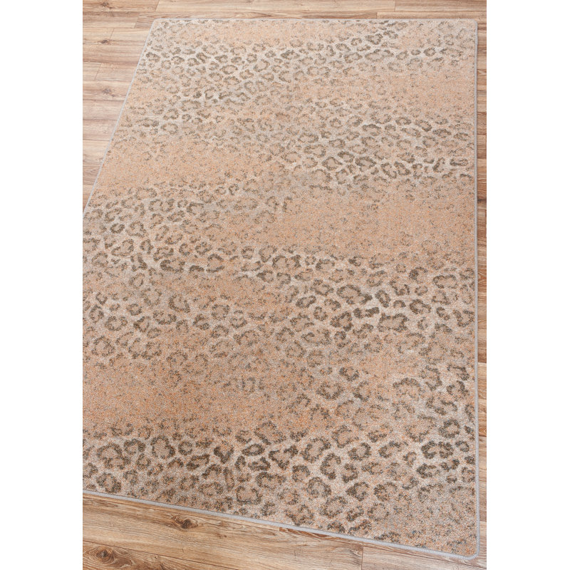 Abinaash Animal Print Indoor Rug, Rectangle 5' x 8'