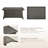 Keaisha 5 Person Outdoor Conversation Furniture Set Seating Group With Coffee Table And Cushions-2094500626-2094500621