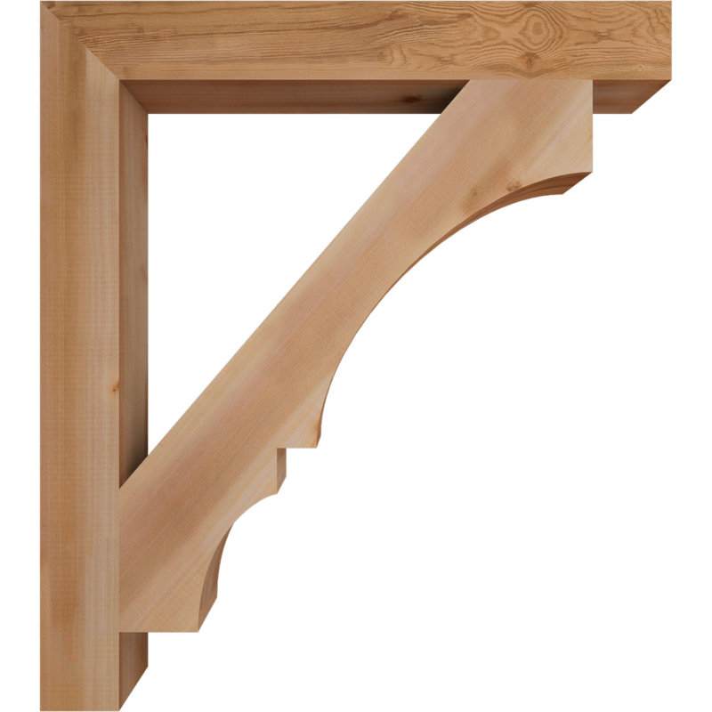 Support de bloc Balboa, L 3 1/2 po x P 32 po x H 36 po, Cèdre rouge de l'Ouest lisse