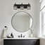 Luminaire de salle de bain moderne en cristal noir avec abat-jour carré, applique murale 3 lumières pour un éclairage miroir, design durable et élégant-842038918-842038919-842038932