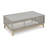 Sebastin Rectangular Glass Outdoor Coffee Table , 28 " W 49.88 " D