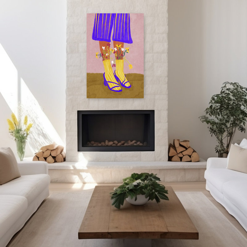Art contemporain Portrait contemporain, H 48 po x l 32 po