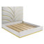 Ensemble de chambre à coucher Eward 5-N King blanc et or-363494351-432521379