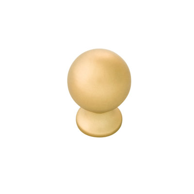 Collection Fuller - Bouton rond - Bouton d'armoire de 1 po de diamètre en laiton doré brossé - Quincaillerie traditionnelle pour tiroirs et armoires