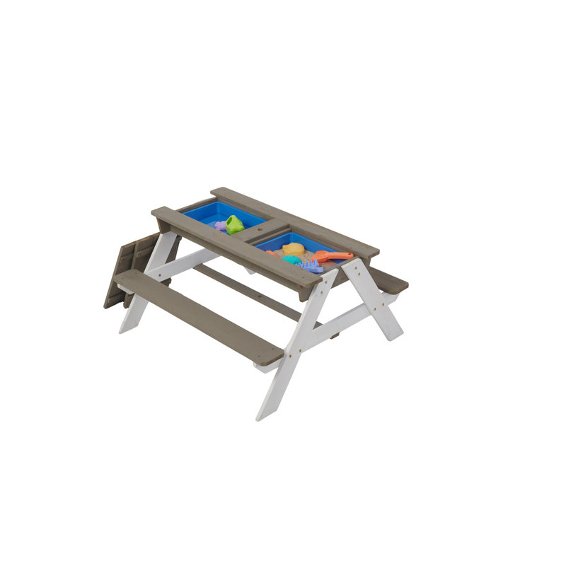 Table de pique-nique en bois pour enfants (table incluse seulement)