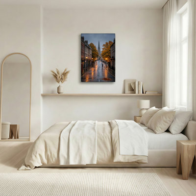 Art mural en toile Gallery Wrap pour le salon, la chambre à coucher, le bureau ou le vestibule - décoration murale décorative avec Urban Street