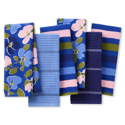 KATE SPADE NEW YORK PAINTERLY BOUQUET Kitchen Towel SET OF 4