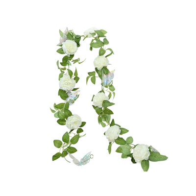 Kbndieu Fake Artificial Flowers for Home Decor Simulation Rose Rattan Fake Flowers Rattan Home Decorative Vines Landscaping Decorative Simulation Rattan