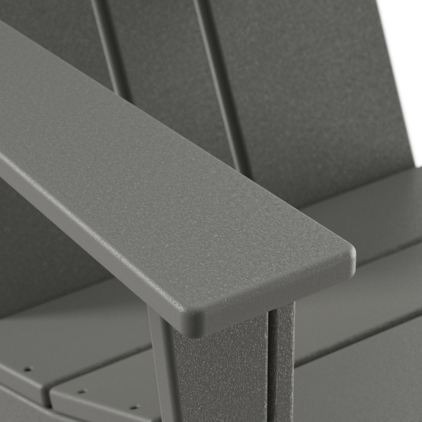 POLYWOOD x AllModern Plastic Adirondack Chair, Slate Gray