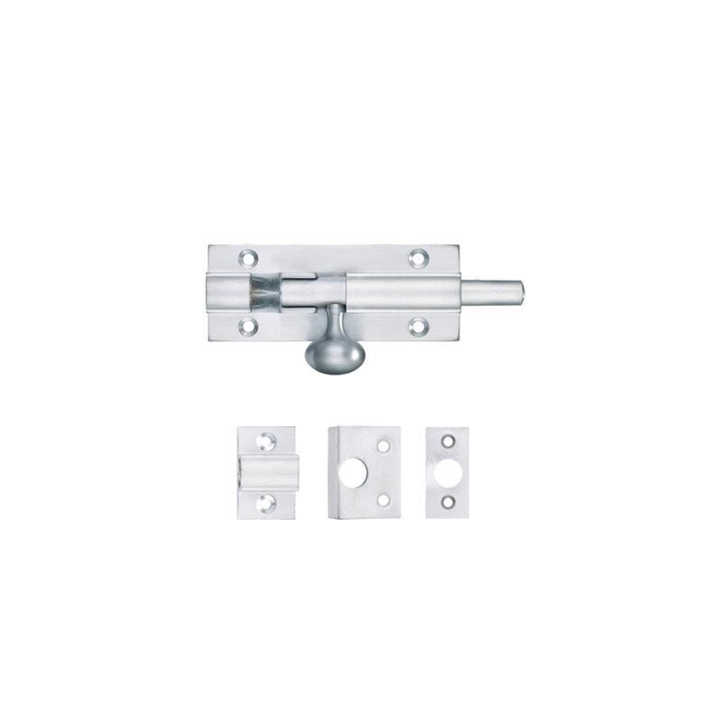 Architectural Barrel Bolt, 7.5cm H x 3cm W x 1.5cm D, Satin Chrome
