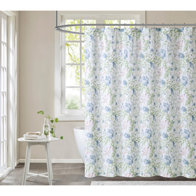 Rideau de douche simple 100% coton Avamarie