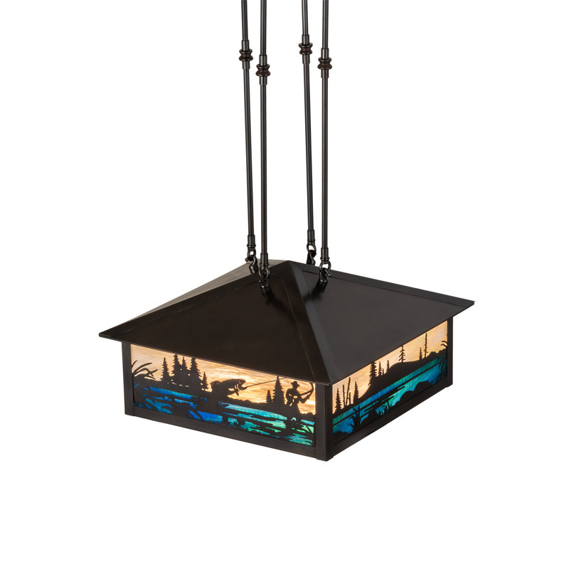 Fly Fishing Creek 3 - Light Pendant