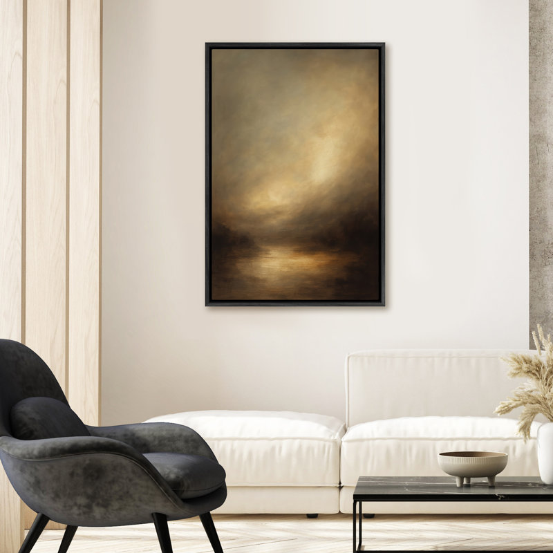 Art mural encadré abstrait rétro antique classique pour chambre à coucher, Noir, H 24 po x l 16 po
