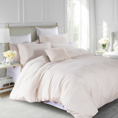 Marnisha Microfiber Solid Colour Duvet Cover Set with Pillowcases