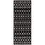 Tapis noir / blanc en polypropylène tissé à la machine Briehn-511081557
