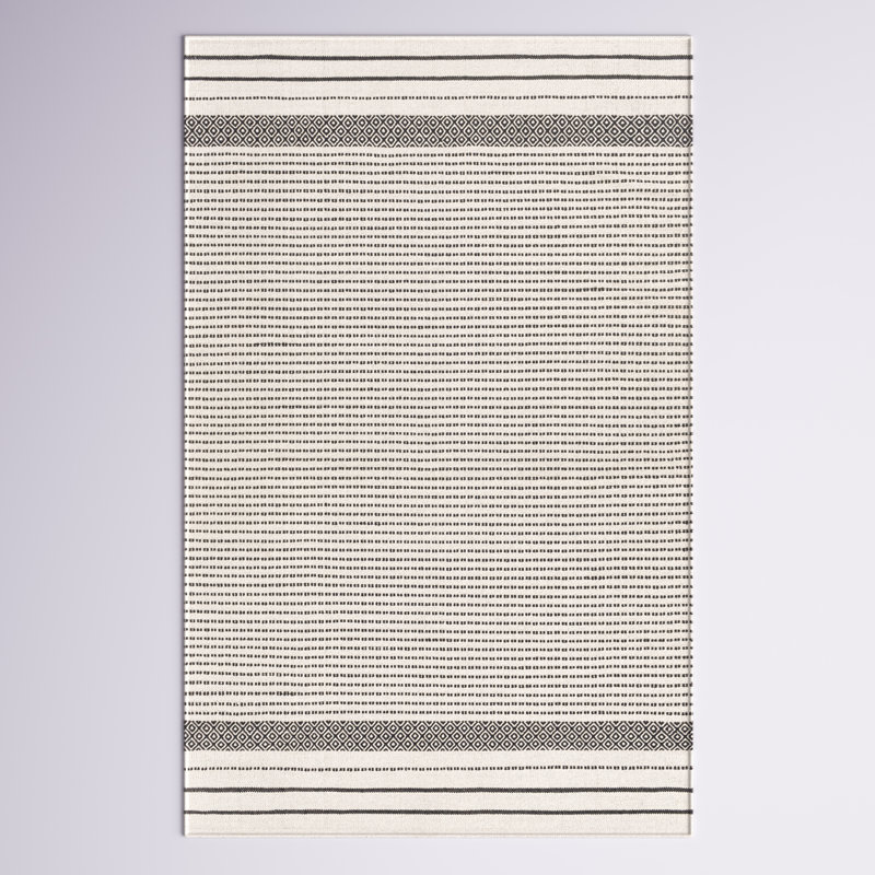 Courtdale Cotton Striped Indoor Rug, Runner 2'6" x 8'