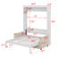 Lit escamotable double avec coussin-1491497976