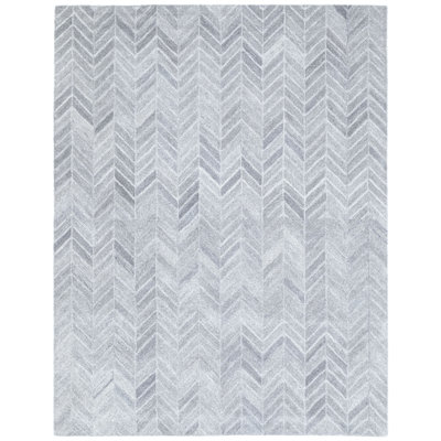 Herringbone Hand-Tufted Chevron Rug