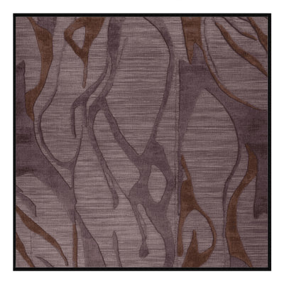 Machine Washable Abstract Black Area Rug