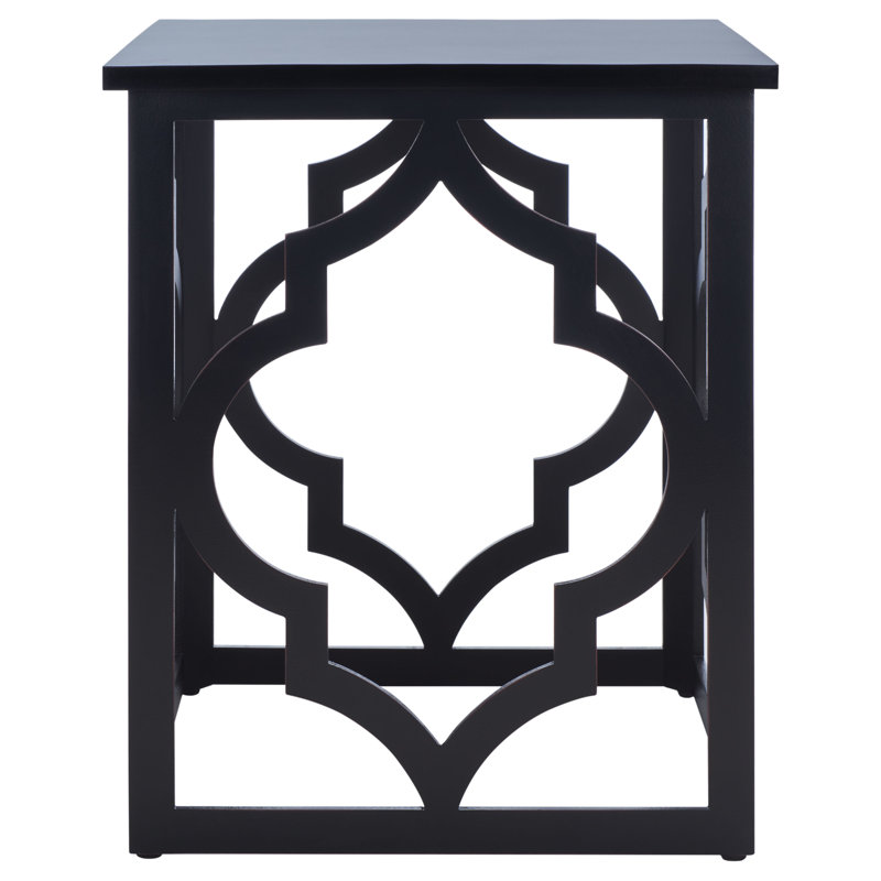 Table de bout cadrée, Noir