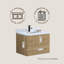 Ensemble de meuble-lavabo mural 30 po Maxbano-2133383947