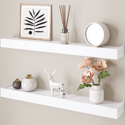 Array 24" W x 4" D Floating Shelves for Wall