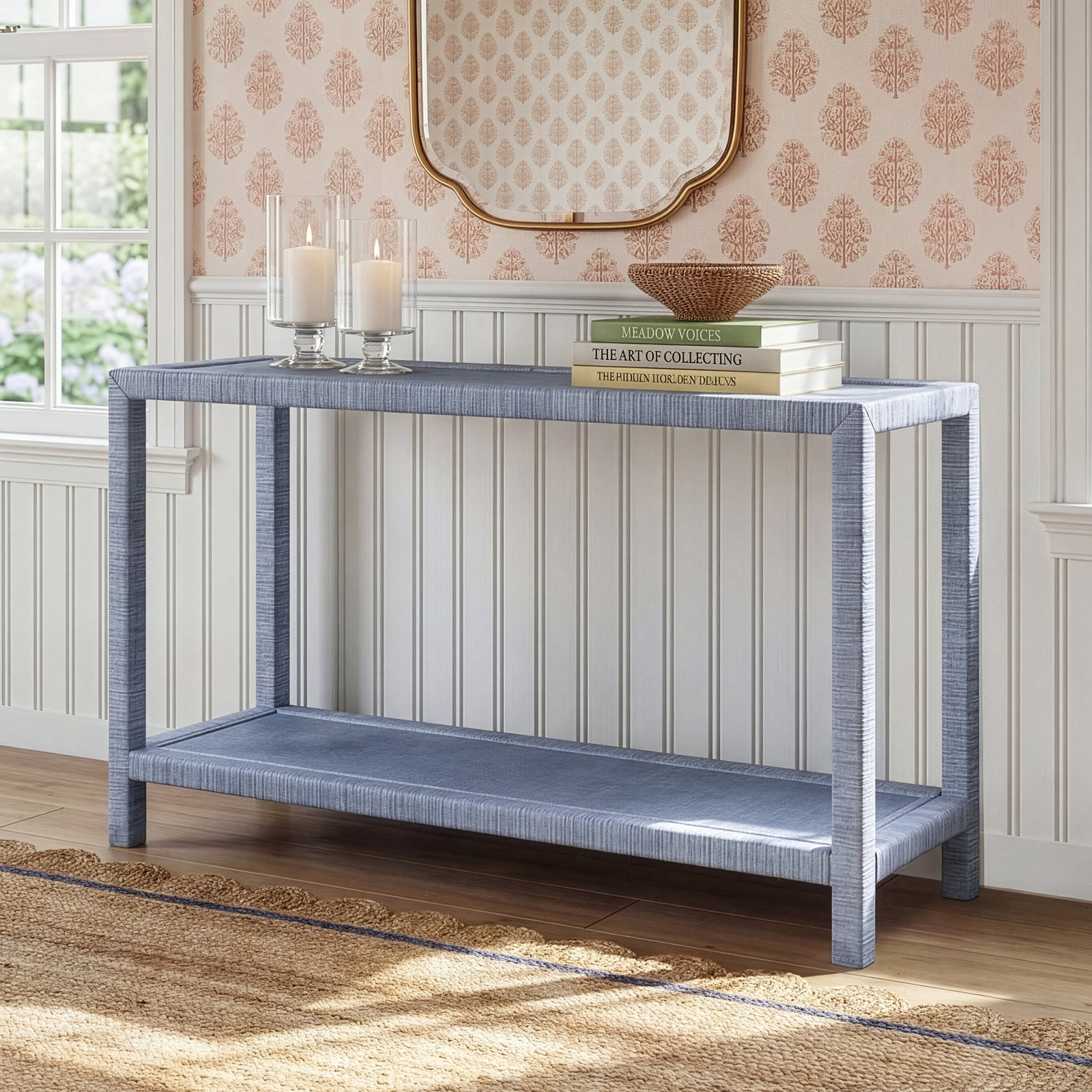 Graham 50'' Console Table, Sea Glass