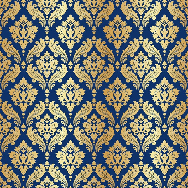 Le Damasse, Gold Blue