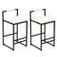 Tabourets de bar à hauteur de comptoir avec dossier et coussin-1576262337