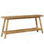Table d'entrée extra-longue à 2 niveaux pour la décoration et le rangement de la maison