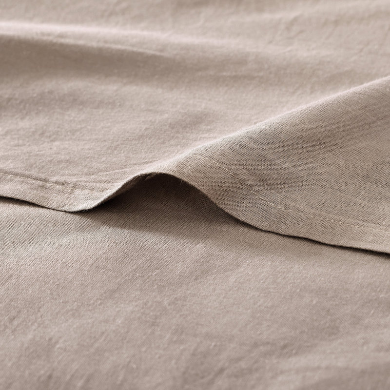 Mocha Twin Cotton Quilt Set with Standard Sham