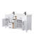 Beckett 66" Freestanding Double Bathroom Vanity with Cultured Marble Top-52605358-52605359-61131539