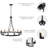 Hendon 12- Light Large Farmhouse Wagon Wheel Chandelier Candle Style Rustic Round Lights Fixture for Kitchen Island Living Room Foyer Entryway-109264151-109264152