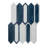 14-In X 10-In Thassos Marble With Inkjet Glass Mosaic Wall Tile(0.97-Sq. Ft/ Piece)