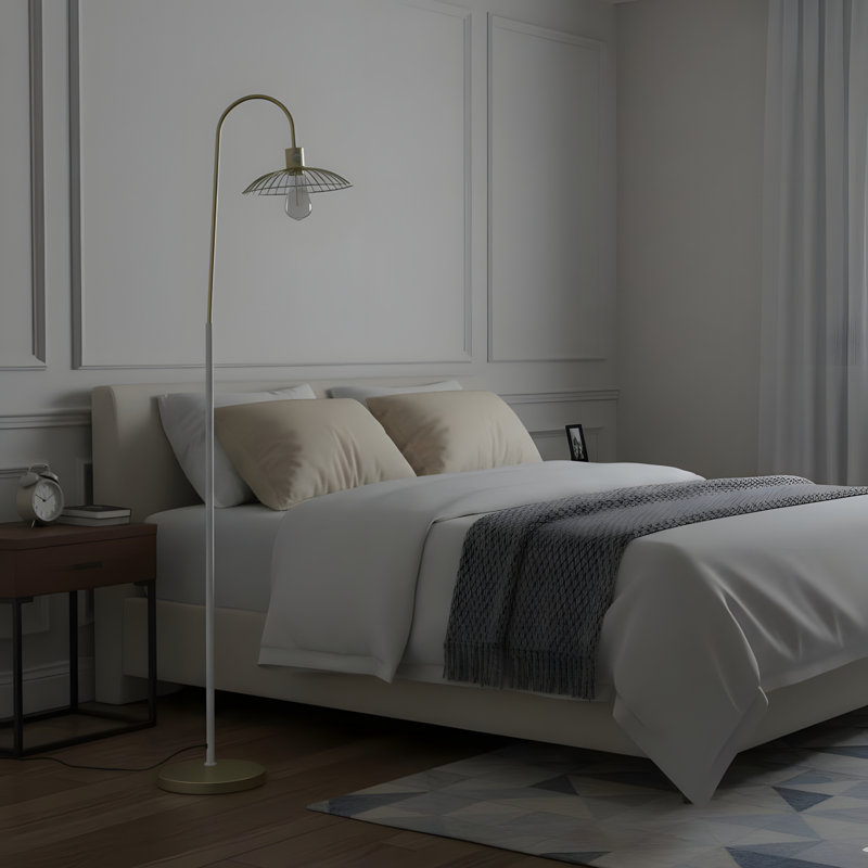 Lampe sur pied en métal 64 po