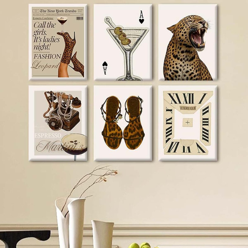 6 Piece Wrapped Canvas Print