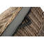 Fleur De Lis Wicker Storage Hamper Basket with Lining-1900351367