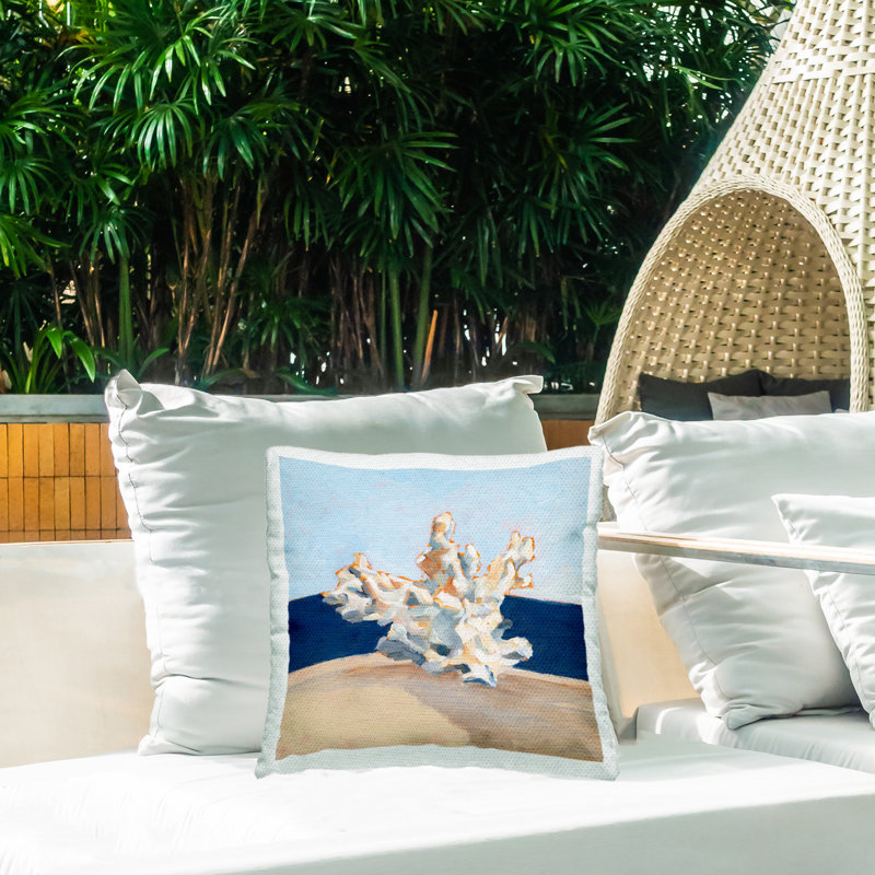 Housse et insert de coussin décoratif carré en polyester pour l'intérieur et l'extérieur