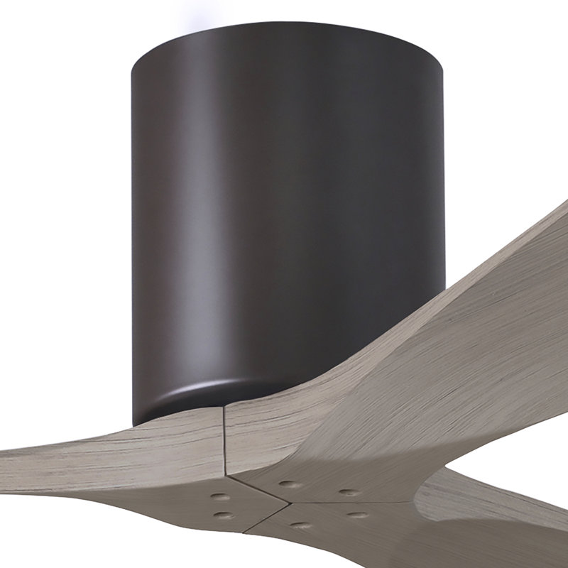 Ventilateur de plafond à 3 pales Olivier, Bronze texturé, Ton bois de frêne gris, 42"