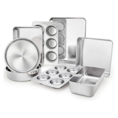 8-Piece Stainless Steel Bakeware Set
