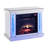 Boerpine 27.6'' W Mirrored,White Electric Fireplace