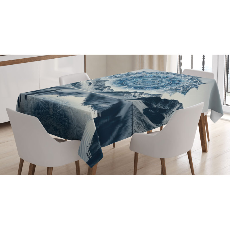 Gelso Rectangle No Pattern Microfiber Tablecloth, 70" Rectangle