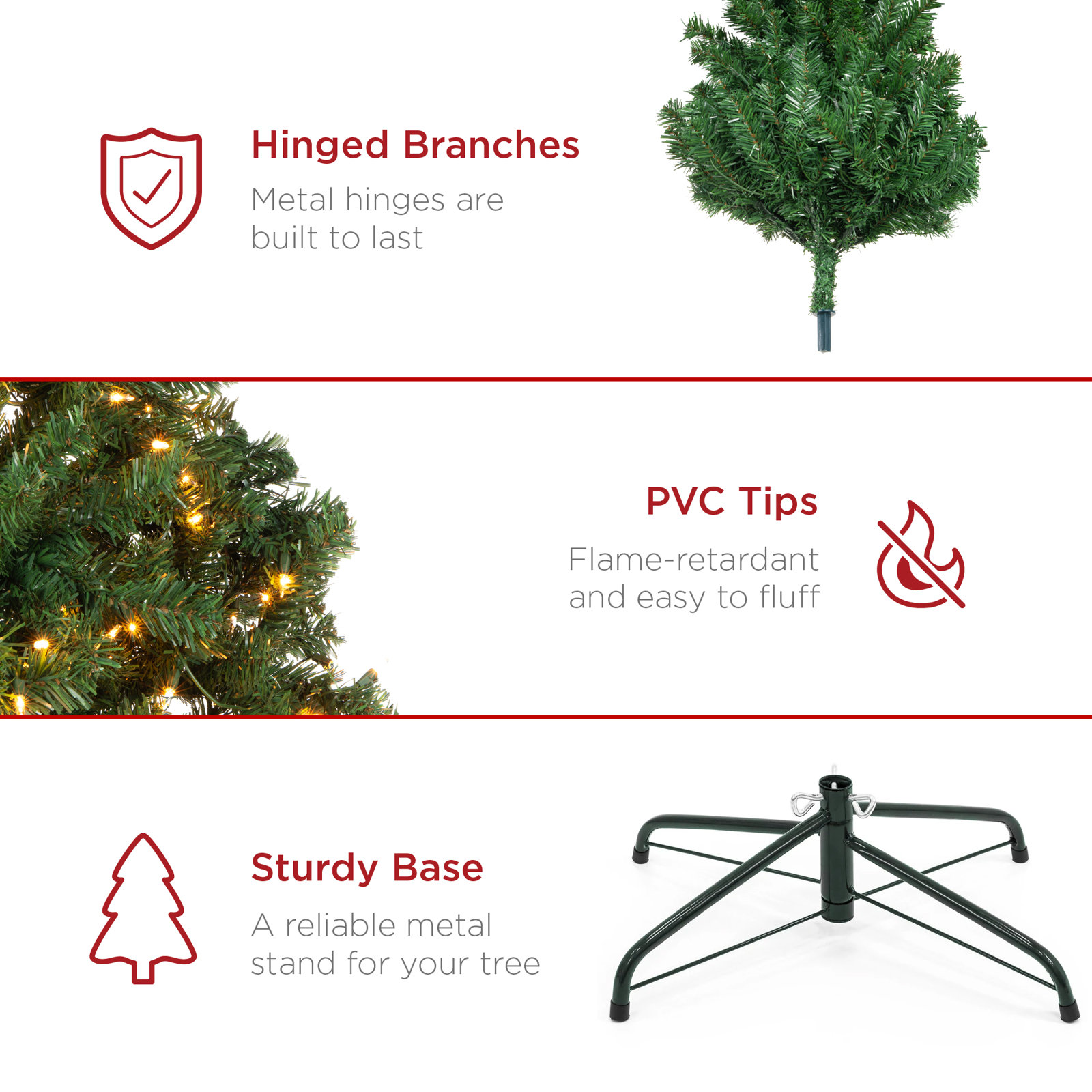 Cashmere Flocked 9' Pre-Lit Spruce Christmas Tree, 7.5ft