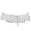 Goggans 6 Seater Faux Leather Large Corner Sofa 