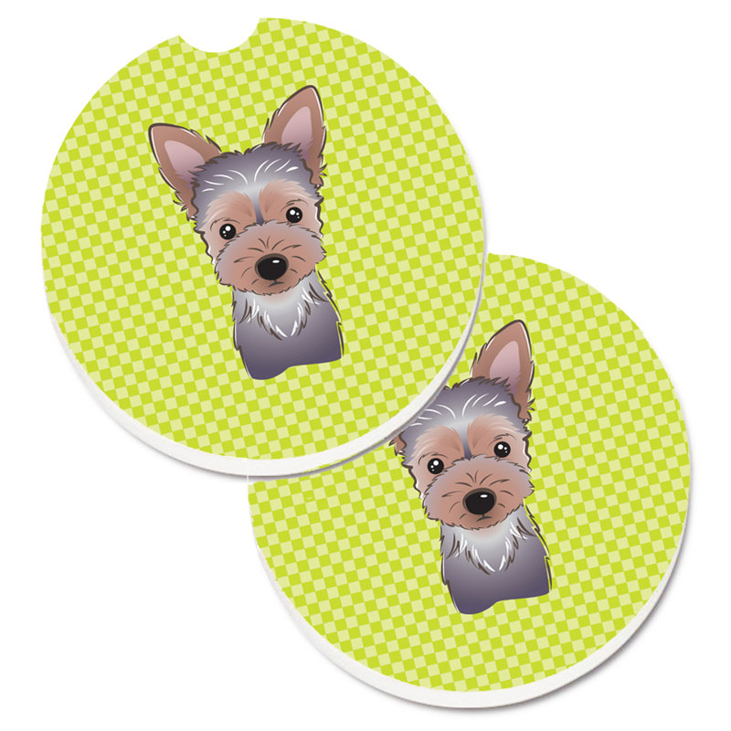 Sous-verre Retriever, Vert lime, Chiot Yorkie