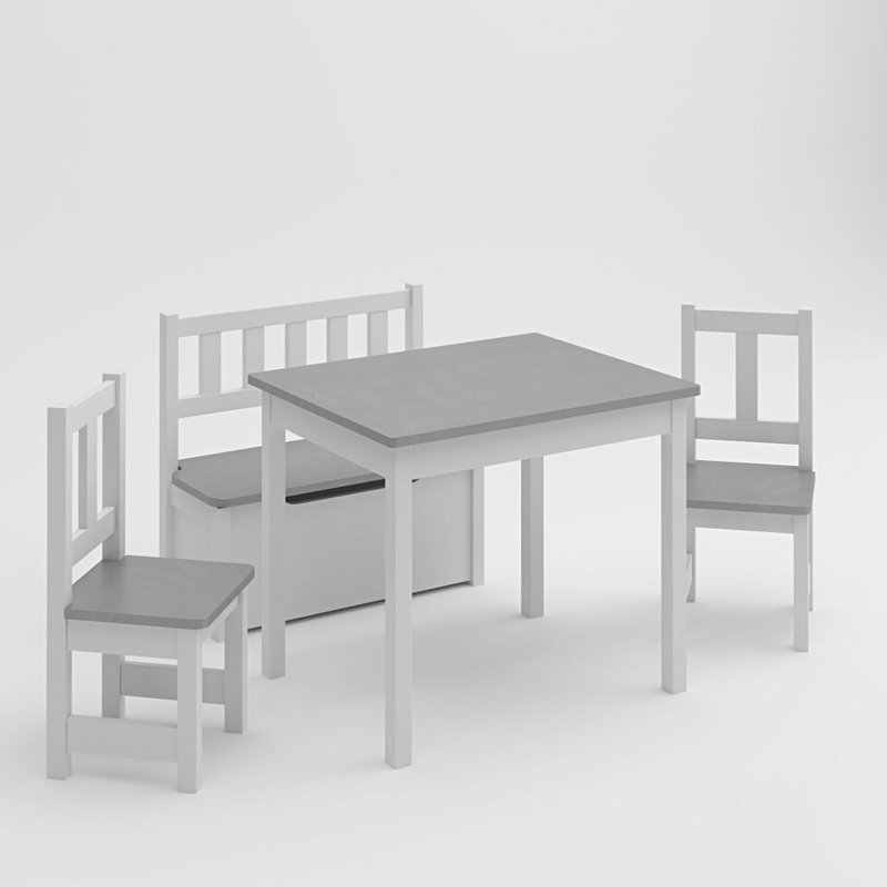 Louann 27cm Drafting Table Chair Set, Grey