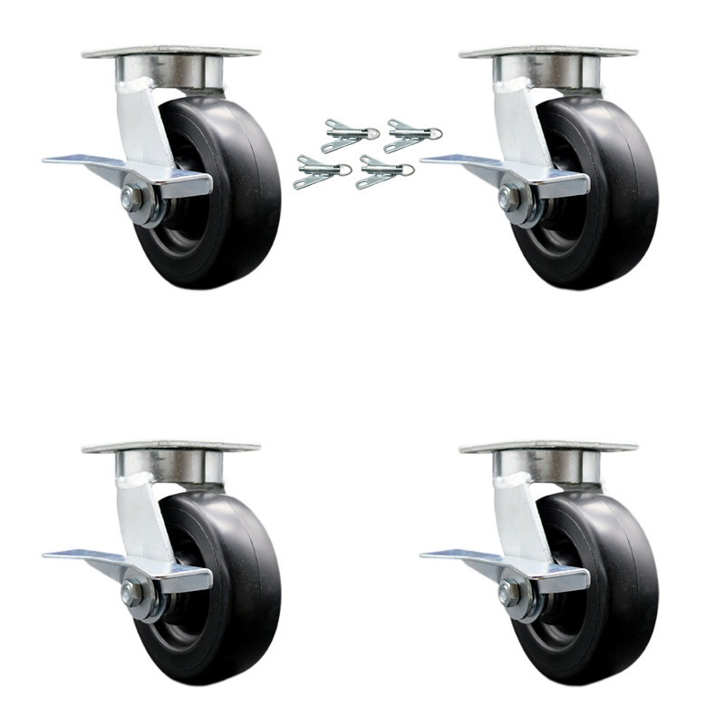Ensemble de roulettes pivotantes