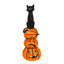 Pile d'Halloween chat noir et citrouilles